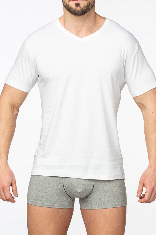 Хлопковая мужская футболка с коротким рукавом, фото 1