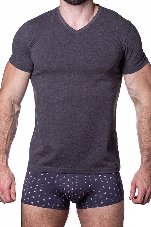 Хлопковая мужская футболка с коротким рукавом, фото 1