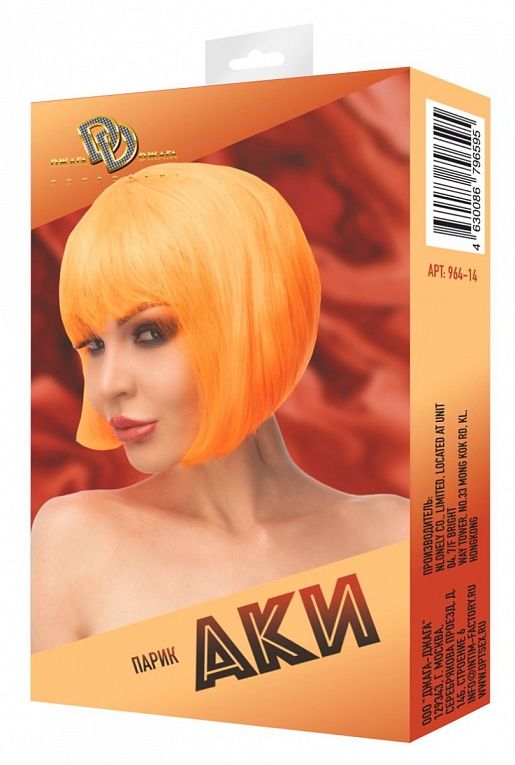 Оранжевый парик  Аки, фото 1