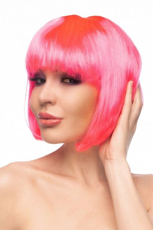 Ярко-розовый парик  Ахира, фото 1