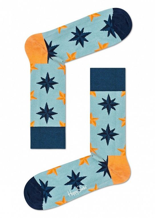 Носки унисекс Nautical Star Sock со звездочками, фото 1