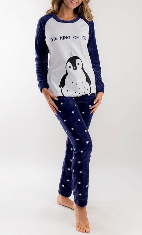 Теплый домашний костюм с пингвином, фото 3