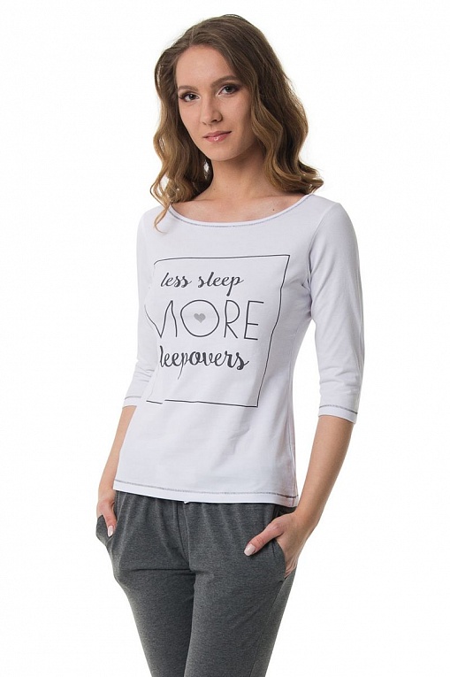 Пижама Sleeps с принтом на футболке, фото 5
