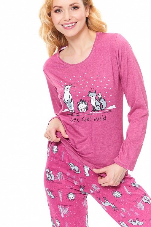 Молодежная пижама с весёлым принтом, фото 1