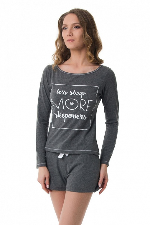 Пижама Sleeps: лонгслив и шорты, фото 1