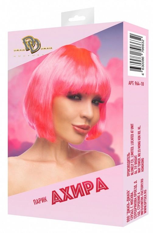 Ярко-розовый парик  Ахира, фото 1