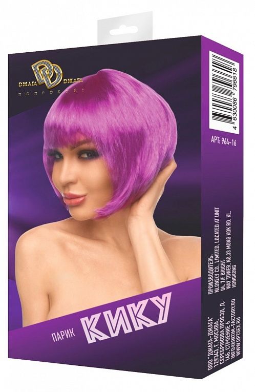 Фиолетовый парик  Кику, фото 1